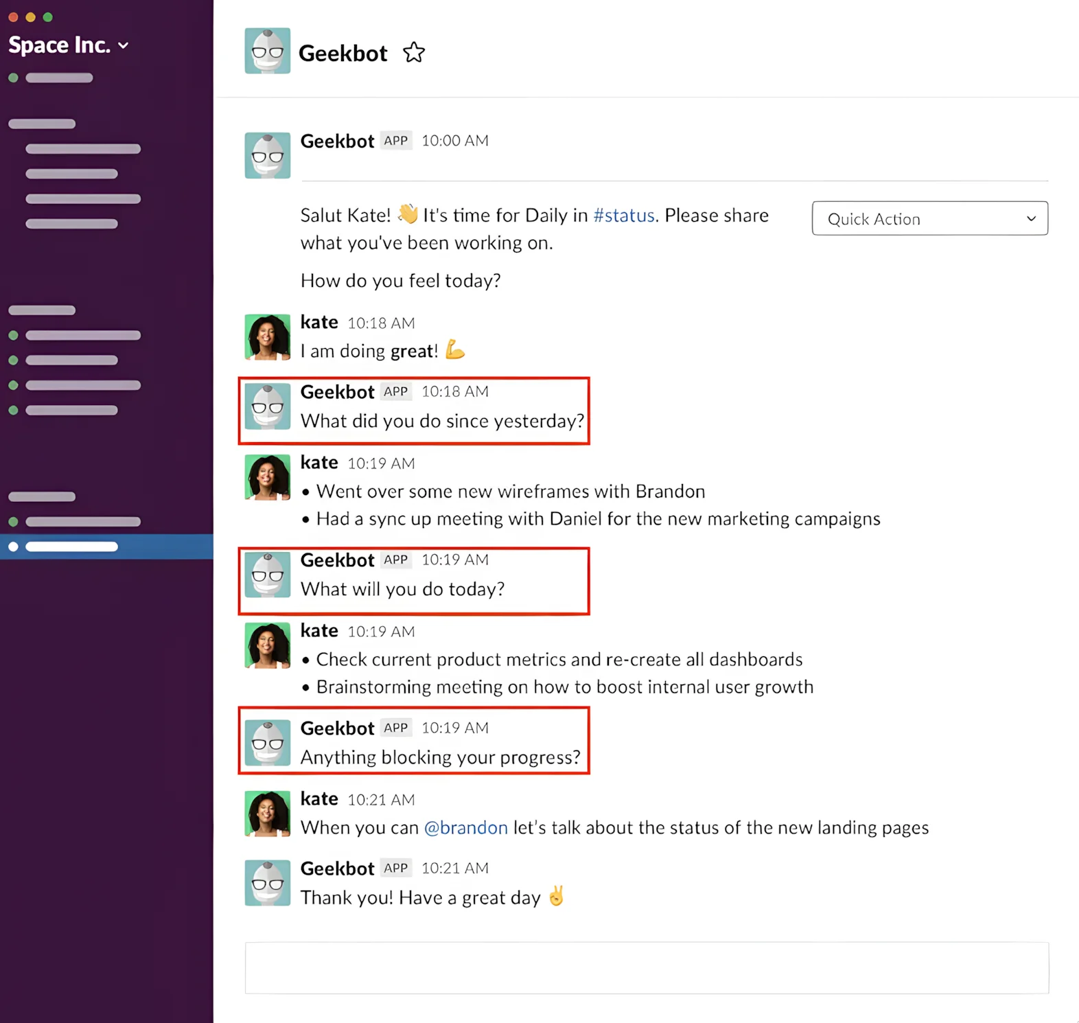 Geekbot Chat