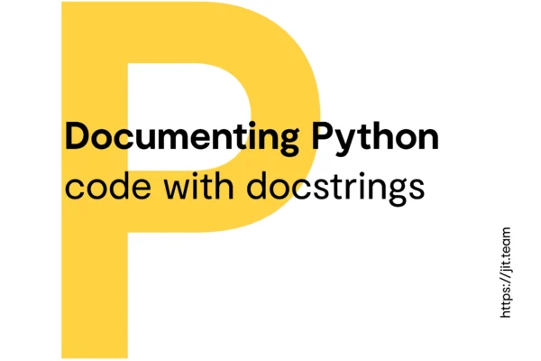 Documenting Python code with docstrings