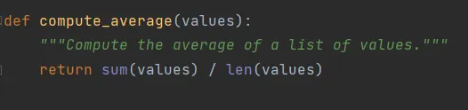 Python docstring